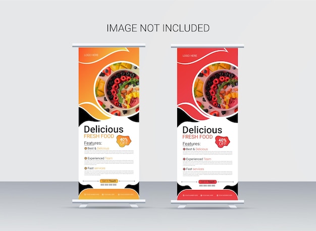 food roll up banners for your restaurant