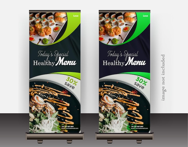 Vector food roll up design