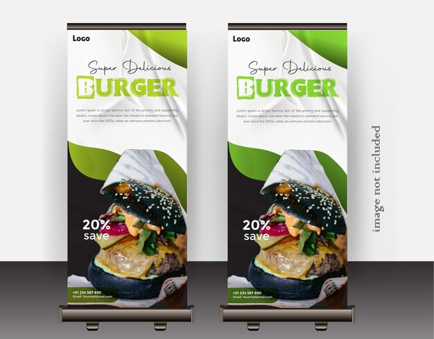 Vector food roll up design