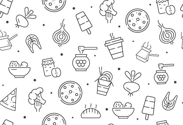 Food seamless background