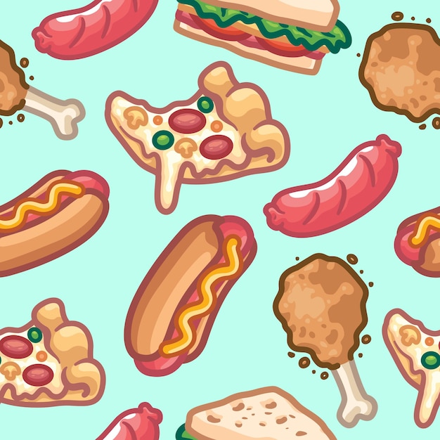 Food seamless pattern