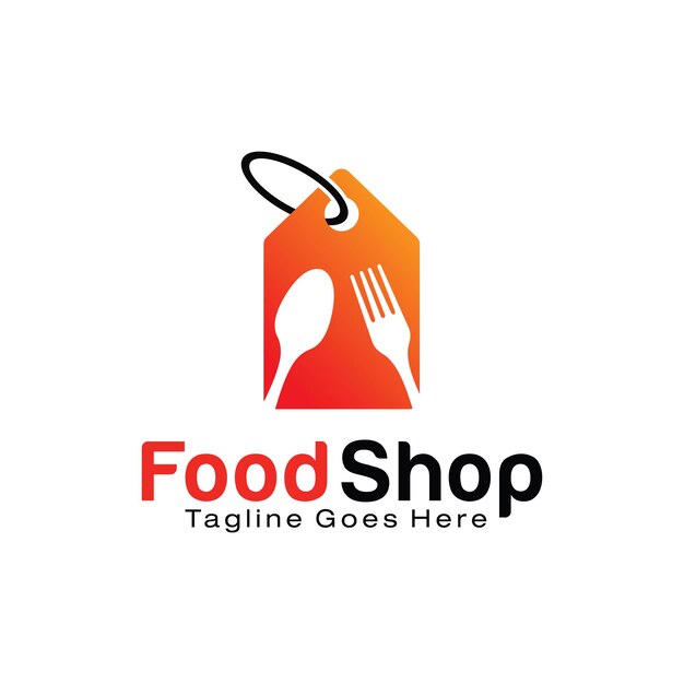Premium Vector | Food Shop logo design template