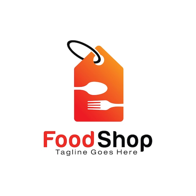 Food Shop logo design template