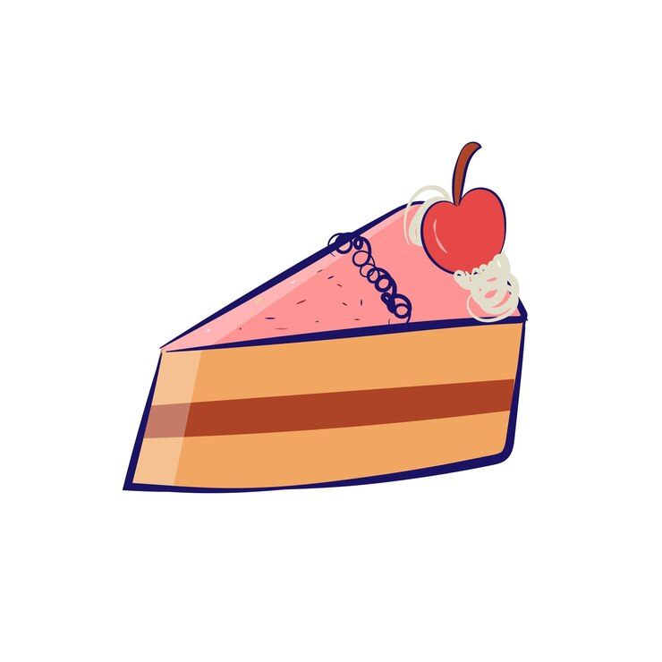Vector food and snack vector cartoon illustration