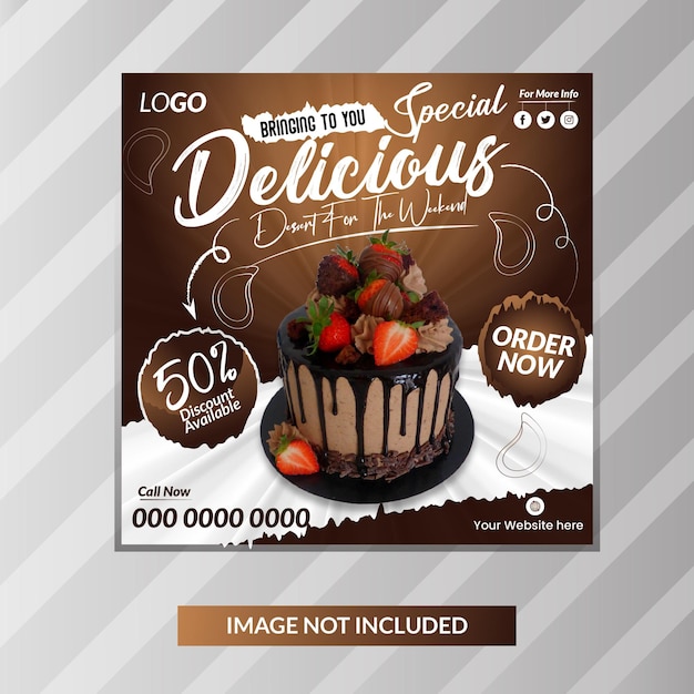 Food social media post design