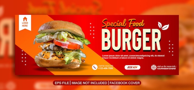 food social media post template