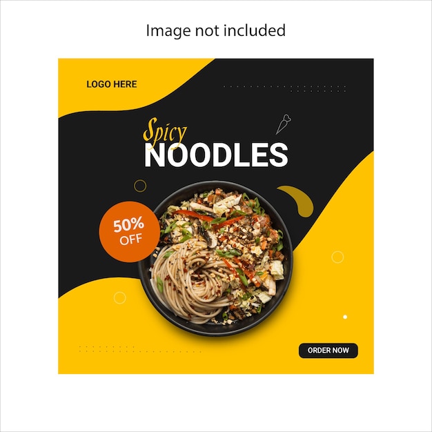 Food social media special  post design template