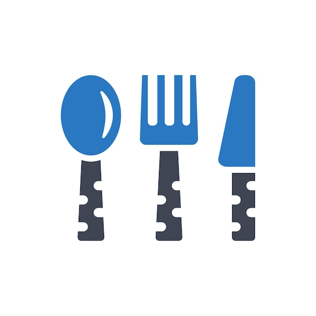 Food spoon fork icon