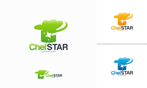 Food Star logo ontwerpen concept, Elite Restaurant logo sjabloon vector