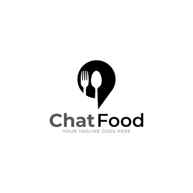 Food Talk Logo icon Design Template