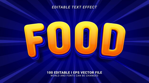 Food Text Effect