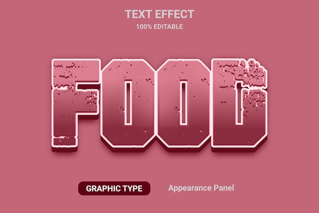 Food text effects