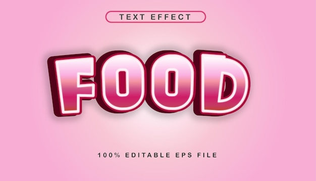 Food Text Style Effect