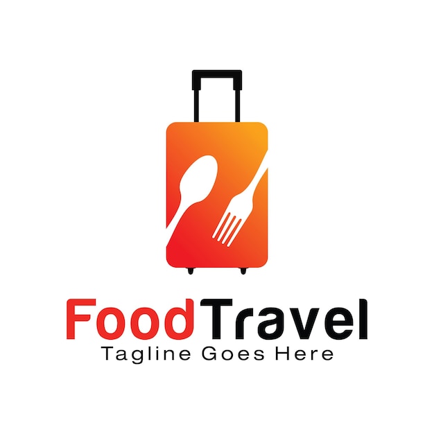 Food Travel logo design template