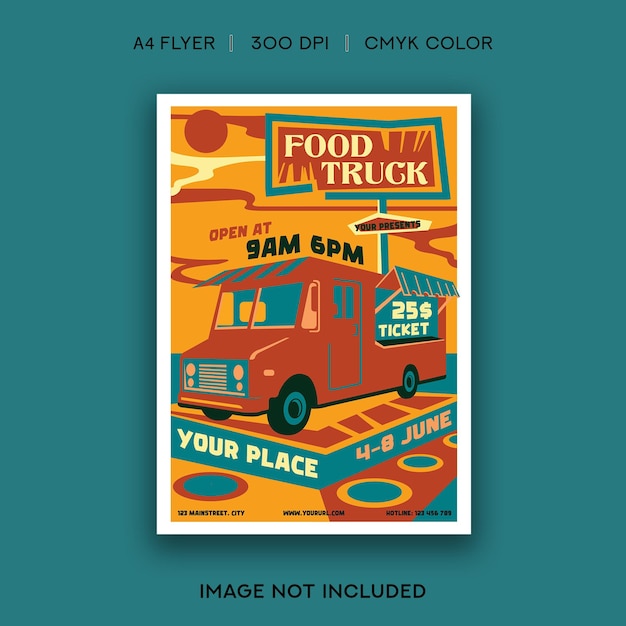 Food truck flyer