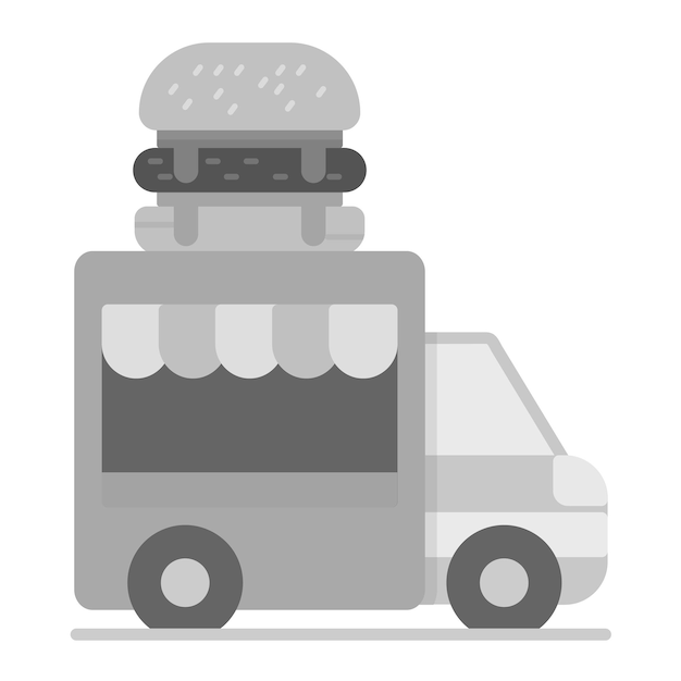 Vector food truck icon vector image can be used for street food