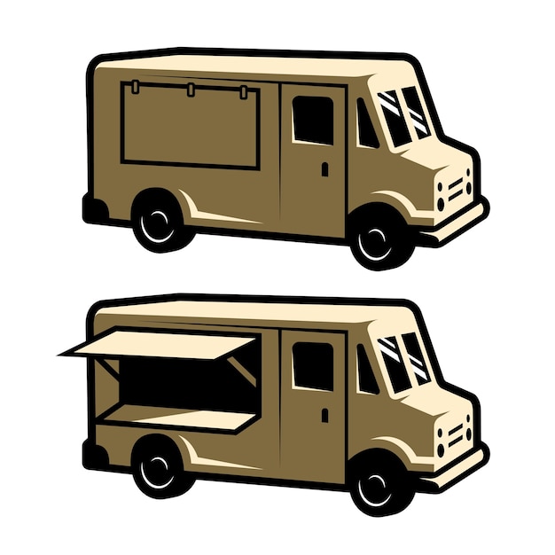 Vector food truck template