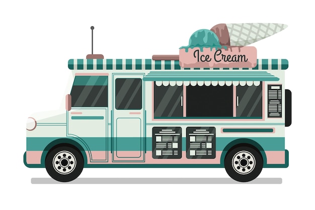 Vector food trucks