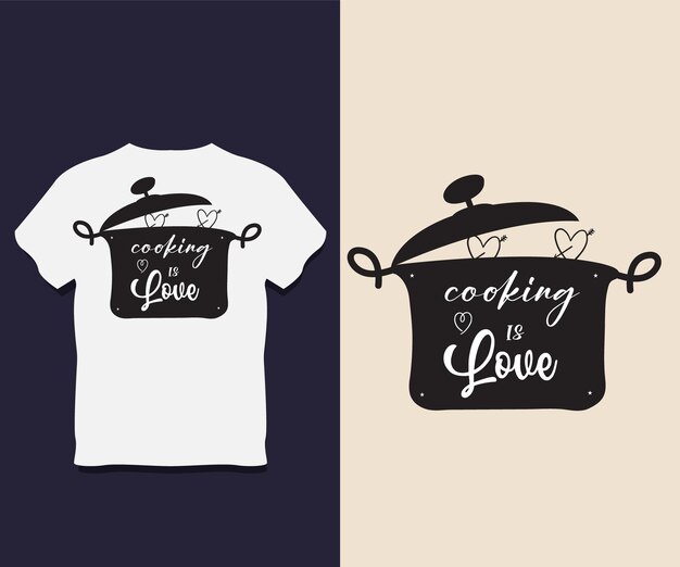 Food Typography T-shirt Design With Vector