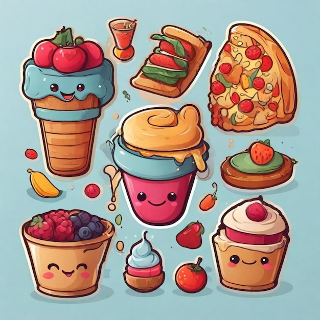 Food vector background