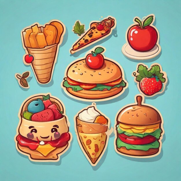 Food vector background