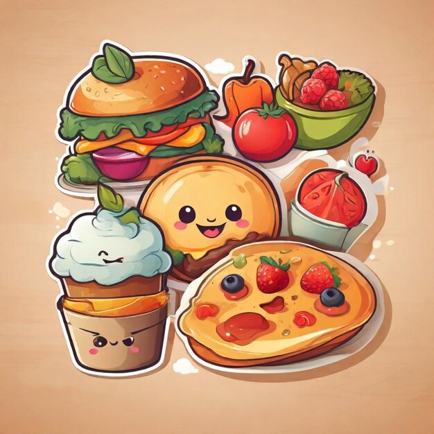 Vector food vector background