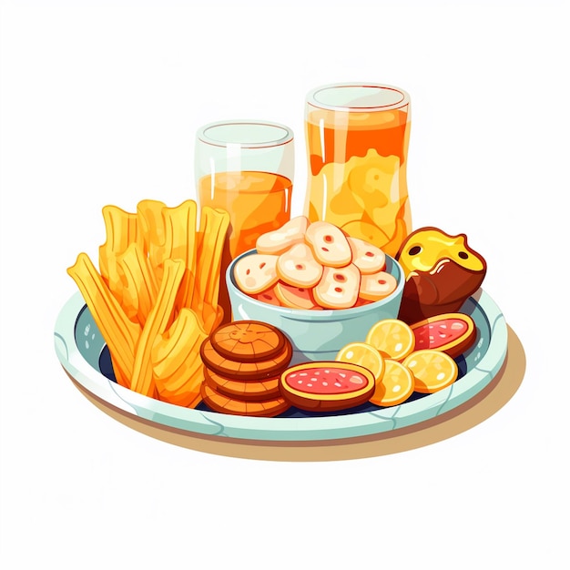 food vector snack illustration eat set icon isolated dessert drink chocolate sweet symbo