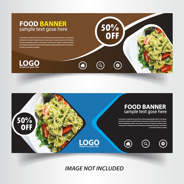 Vector food vegetable web banner