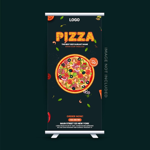 Food x rollup banner design