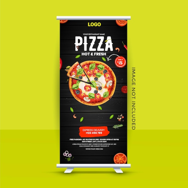 food x rollup banner design