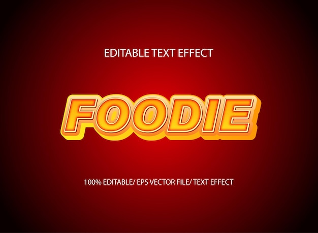 Foodie-teksteffect