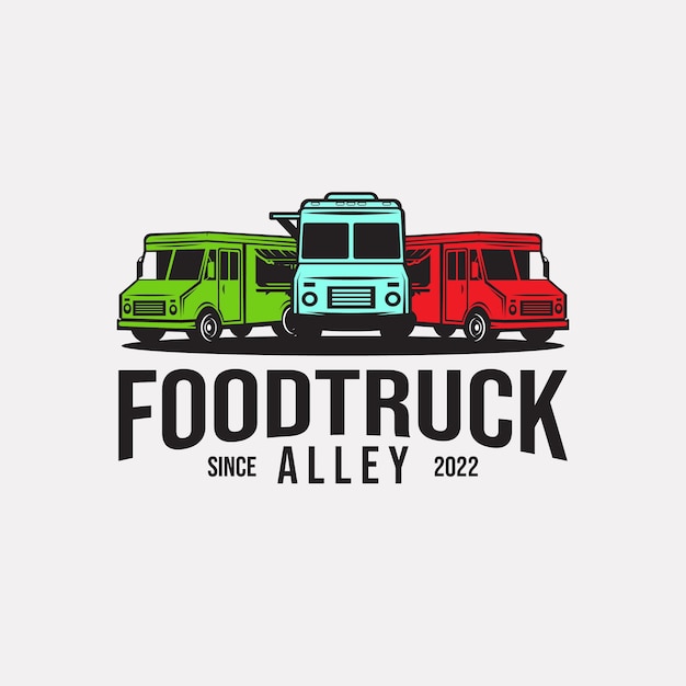 FoodTruck Logo Design template vector