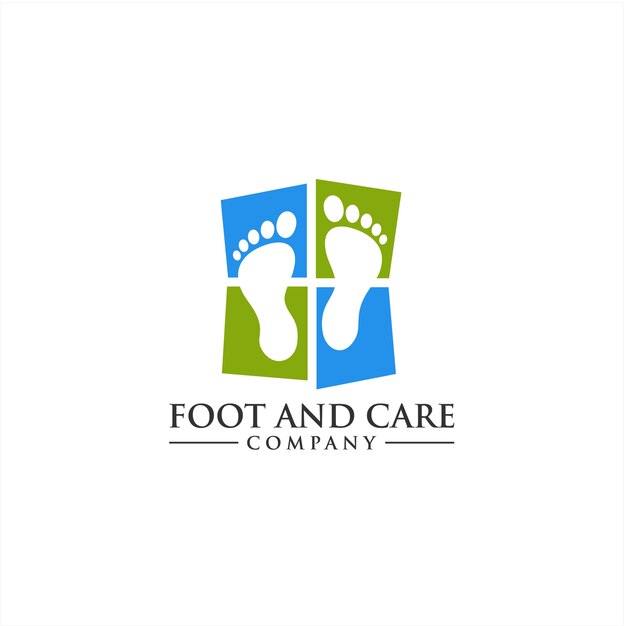 Vector foot and ankle care logo concept