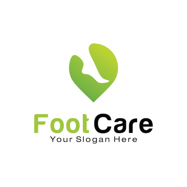 Foot care logo design template