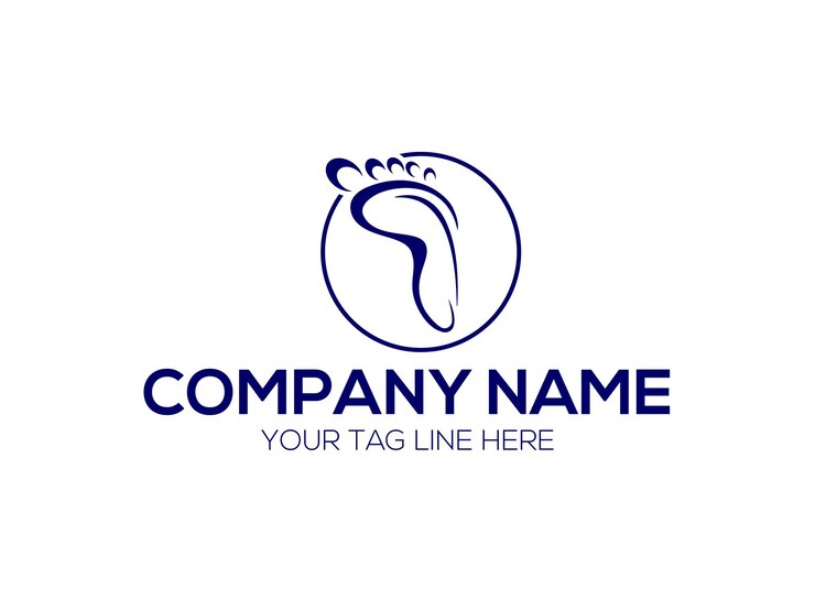 Foot Care logo designs with creative Footprints logo design vector