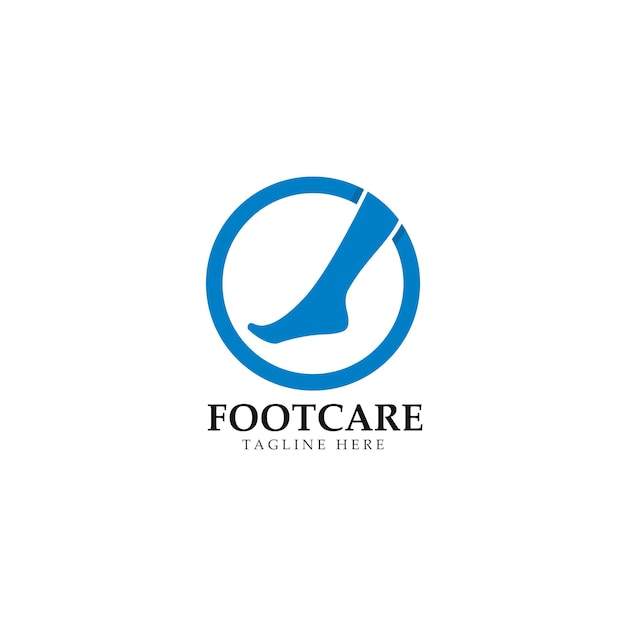 Foot care logo template design