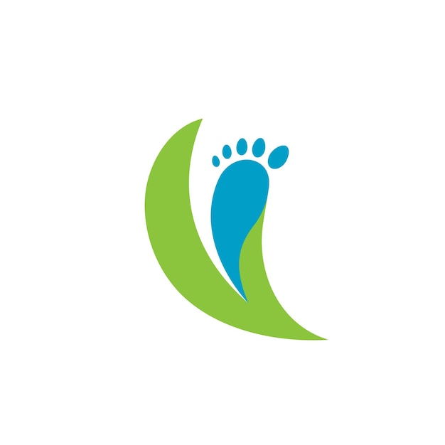 Foot care logo template vector icon illustration