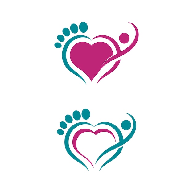 Foot care Logo Template vector icon illustration