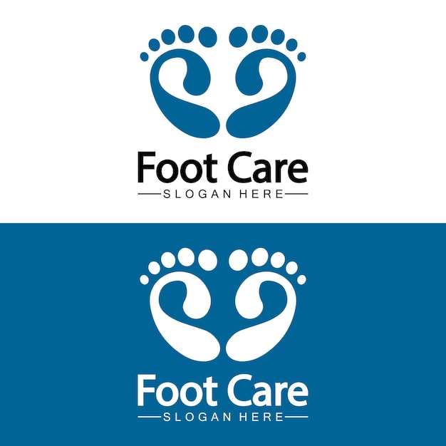 Foot logo design vector template