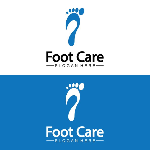 Foot logo design vector template