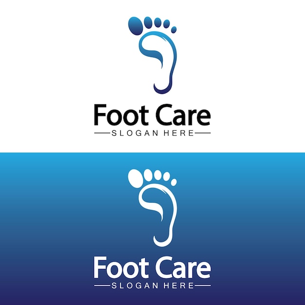 Foot logo design vector template