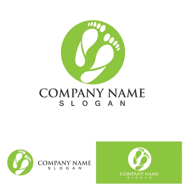 foot logo template vector icon