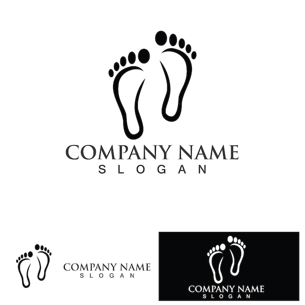 Foot Logo Template vector icon