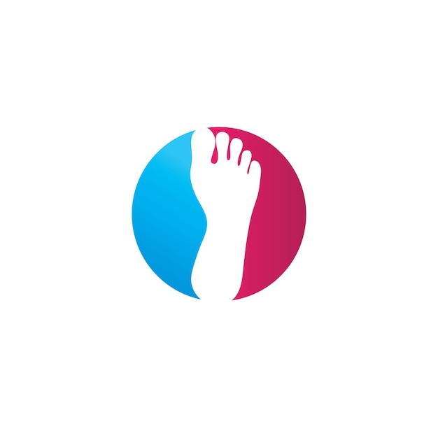 Foot Logo Template vector