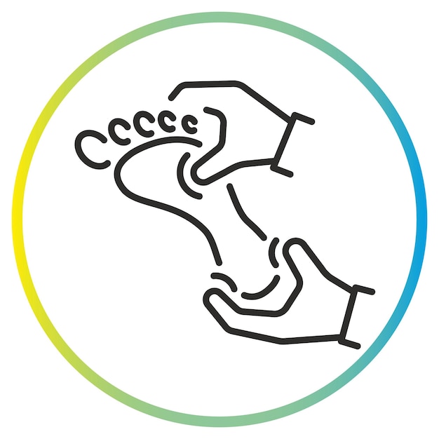 Vector foot massage icon