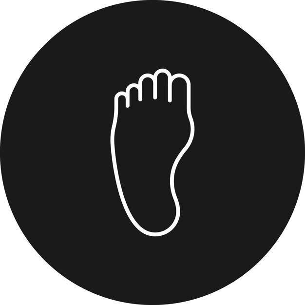 Vector foot vector icon can be used for medical iconset