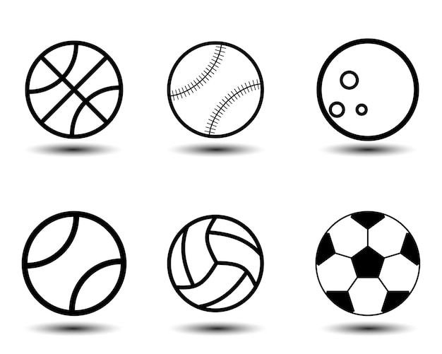 Vector footbal basketball volleyball vector design