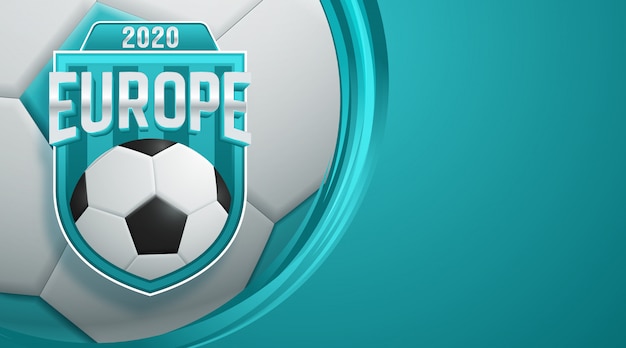 Vector football 2020 world championship cup background