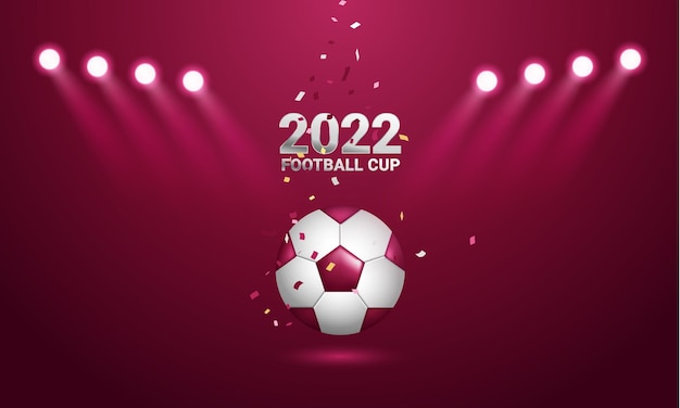 Football 2022 tournament cup background