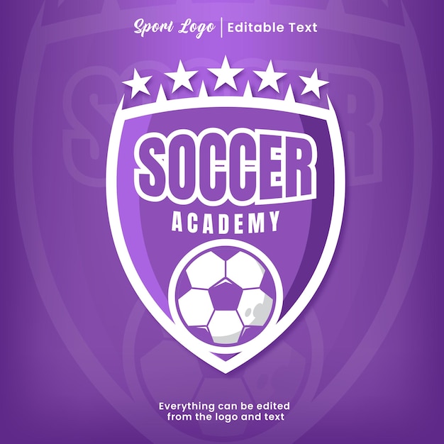 Football academy emblem logo